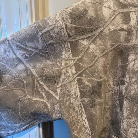 Mens Abercrombie & Fitch Soft Essentials Grey White Camo Hoodie Size L - Picture 5 of 13